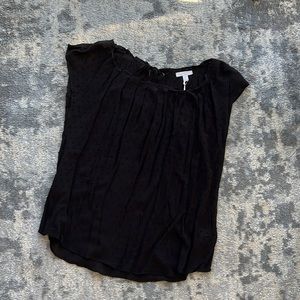 Lauren Conrad black spotted top